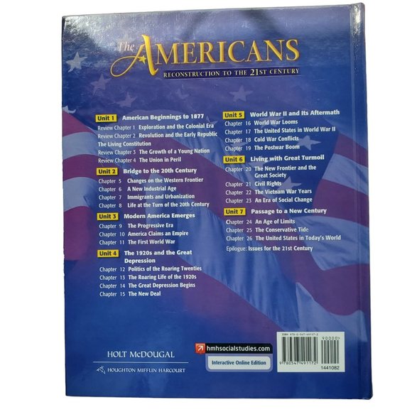Holt McDougal The Americans Reconstruction to the 21st Century Textbook - Picture 5 of 6
